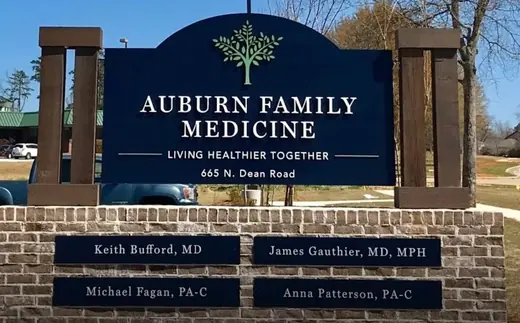 Auburn Family Medicine monument sign