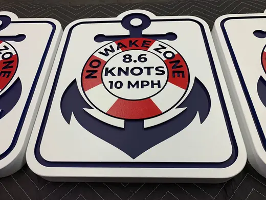 Custom nautical sign panels